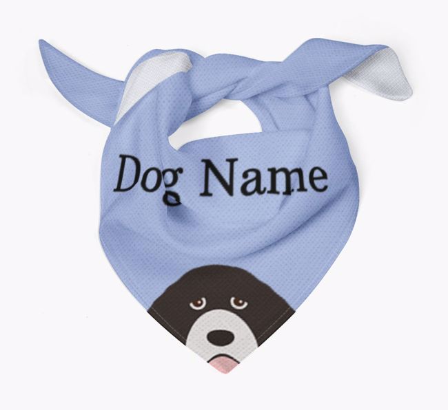 Personalised Dog Bandana with Peeking Yappicons for {dogsName}